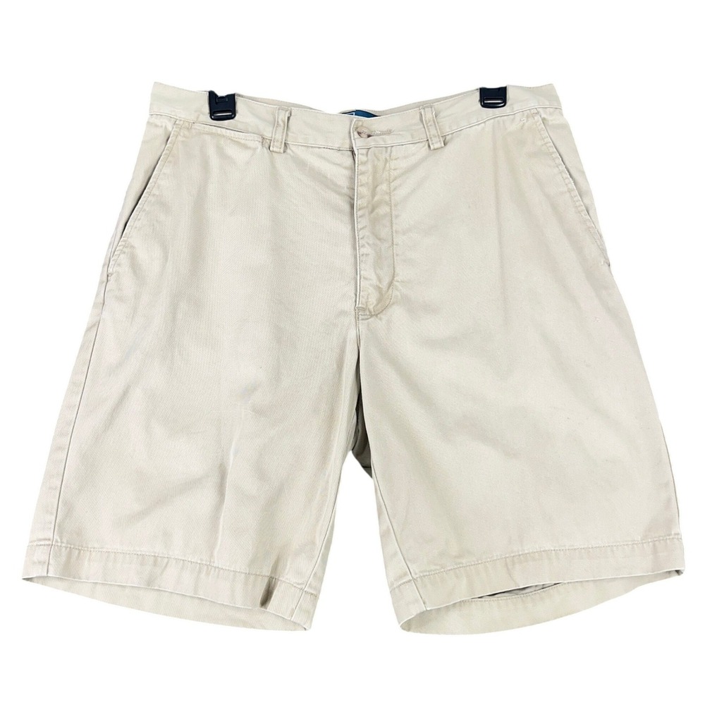 Polo Ralph Lauren Prospect Short Khaki Chino Cotton Twill Flat Front 32 Mens